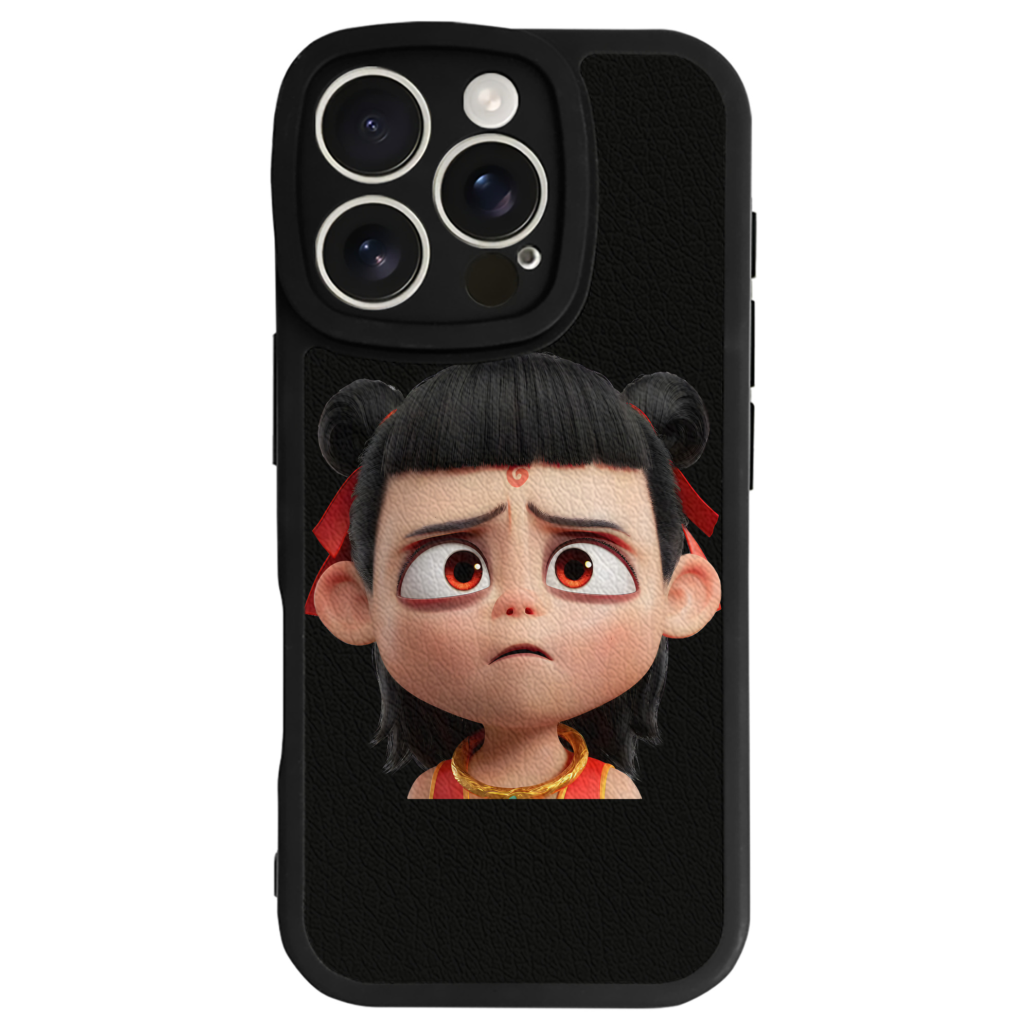 （画像用） Ne Zha 2 ナタ 魔童の大暴れ 【iPhone 16シリーズ対応】シリコンスマホケース（レザー調） 材質：シリコン